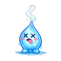 Mascota de hidrataci&oacute;n muerta